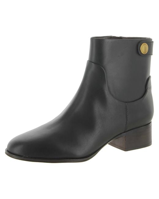 Franco Sarto Gray Jessica Leather Western Ankle Boots