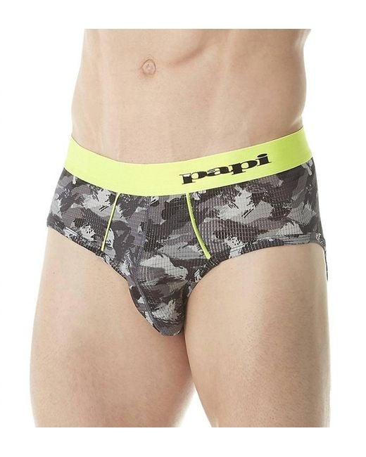 Papi Multicolor Catalyst Camo Brief for men