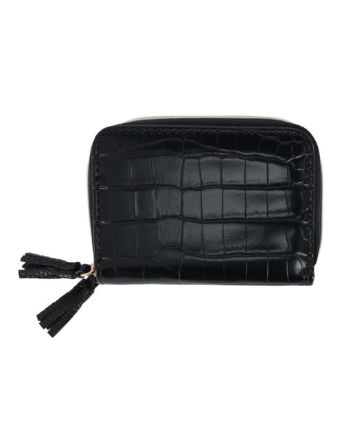 Buxton Black Stylish Colored Multi Card Case Wizard Wallet