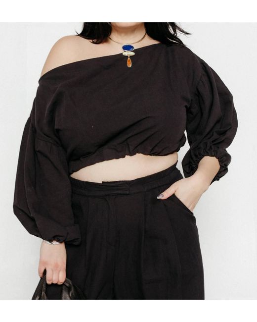 Cossac Black Boho Blouse