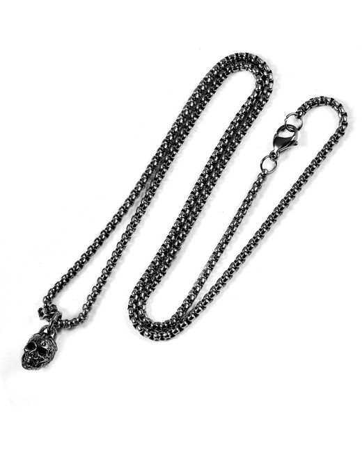 Crucible Jewelry Crucible Los Angeles Stainless Steel 12mm Skull