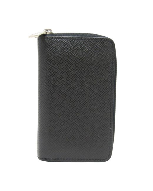 Louis Vuitton Black Zippy Coin Purse Leather Wallet (pre-owned) for men