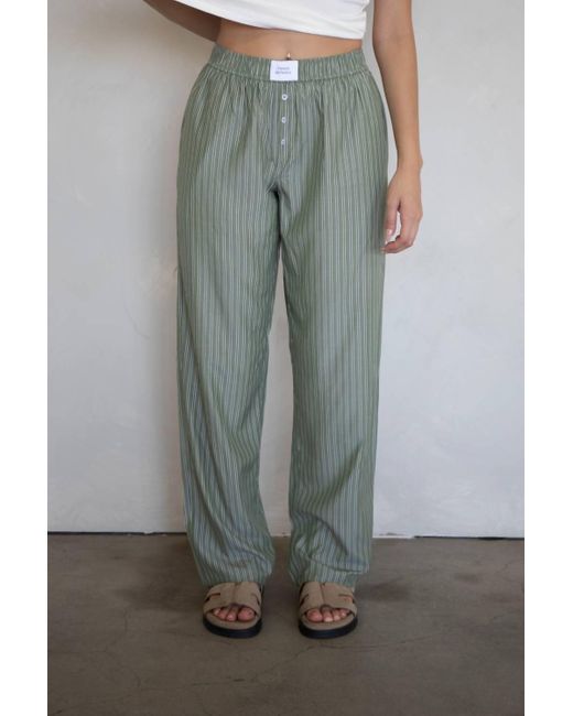 Things Between Green Gia Elastic Boxer Pants