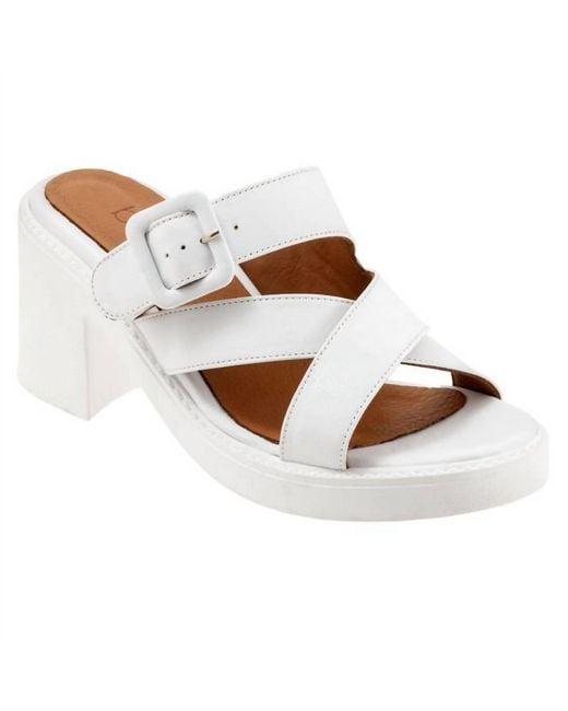 BUENO White Milan Heels