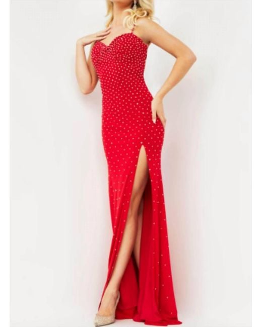 Jovani Red Evening Gown