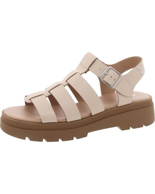 Sun & Stone Brown Emmettt Strappy Open Toe Gladiator Sandals
