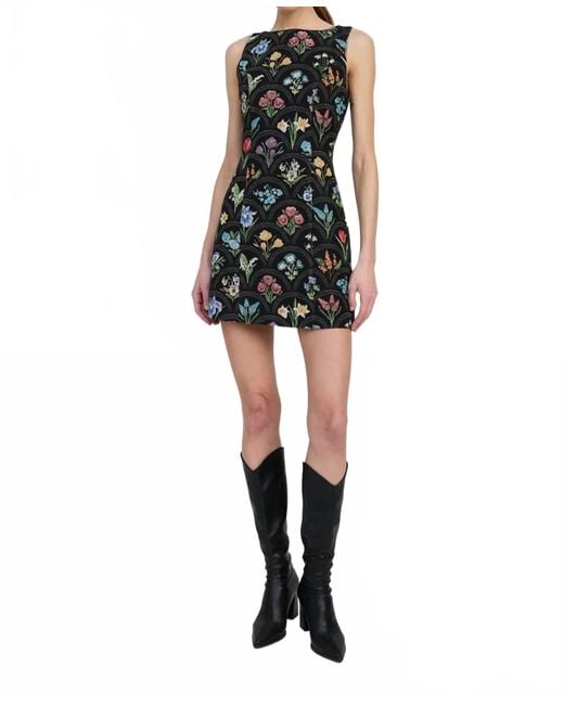 En Saison Black Daphne Sheath Mini Dress