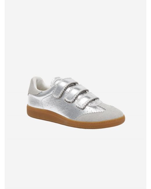 Silent D White Seena Velcro Sneaker