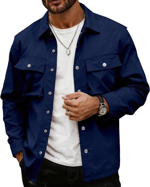 Newvay Blue Jacket for men