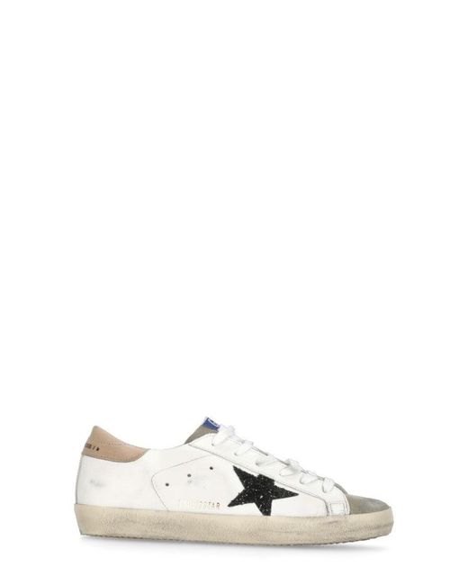 Golden Goose Super Star Classic Sneakers in White | Lyst