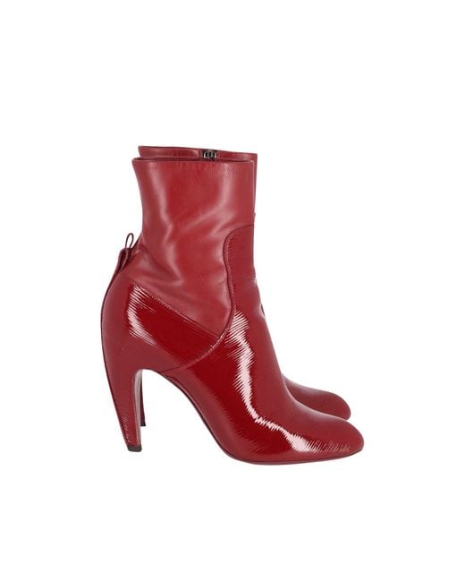 Louis Vuitton Red Eternal Ankle Boots