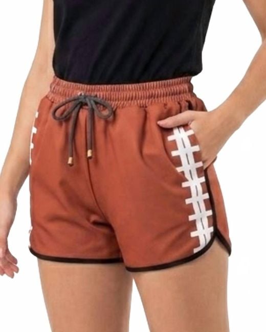 Jess Lea Red Touchdown Everyday Shorts