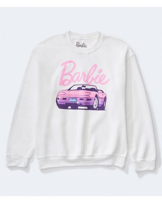A ropostale Barbie Convertible Crew Sweatshirt in White Lyst