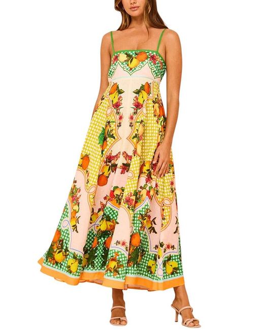 CHARLOTTE GREEN Yellow Maxi Dress