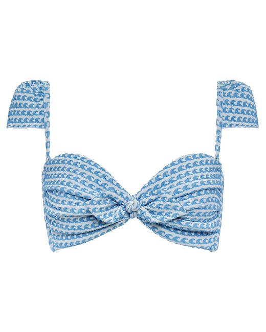 Montce Blue Wave Repeat Cabana Bikini Top