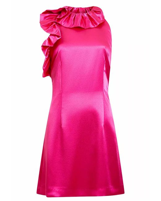 French Connection Pink Adora Satin Dress