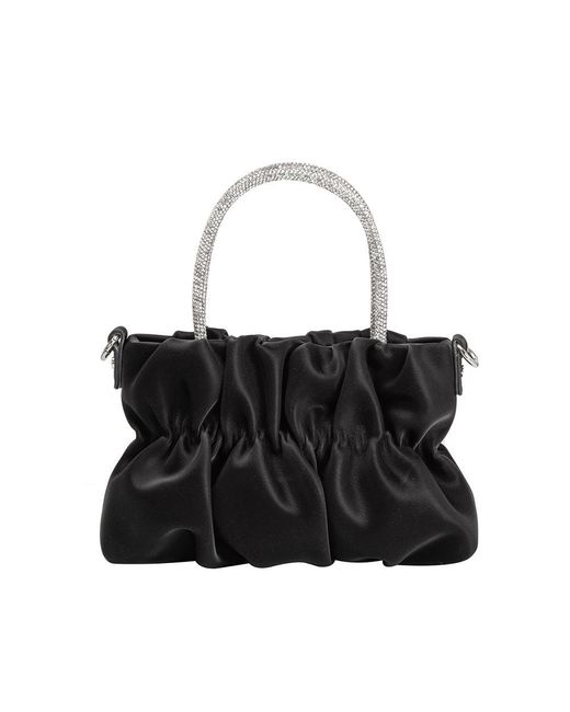 Melie Bianco Black Sharon Top Handle Bag