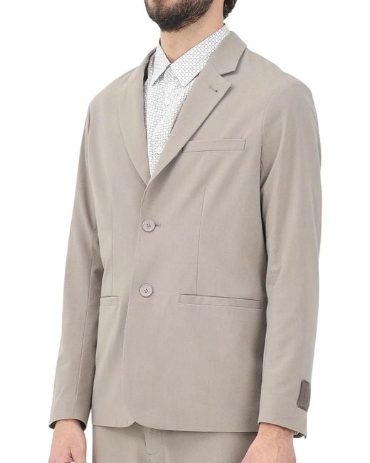 ARMANI EXCHANGE Gray Rounded Blazer for men