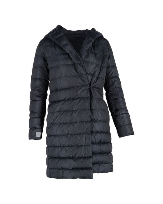 Max Mara Blue Hooded Down Jacket