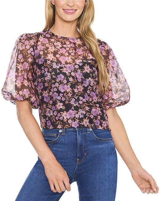 Cece Red Regular Fit Top