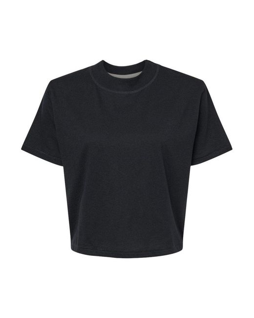 L.A.T Black Boxy Tee
