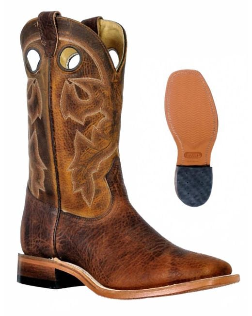 Boulet Boots Brown Shrunken Bomber Boot for men