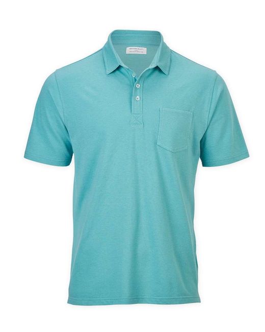 Boxercraft Blue Pique Polo for men