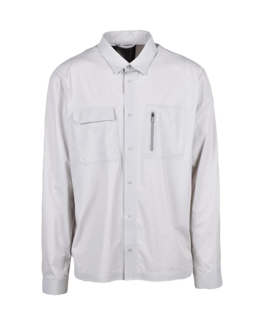 Herno Gray Polyamide Elastane Technical Stretch Shirt for men