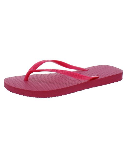 Havaianas Pink Slim Flip-flops Slip On Thong Sandals