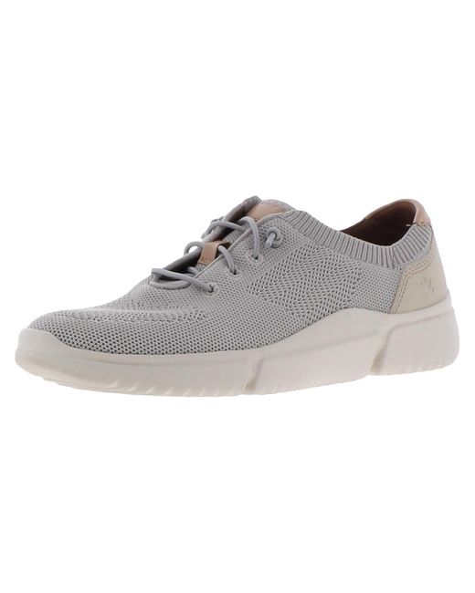 Cobb Hill Gray Knit Fashion Casual And Fashion Sneakers
