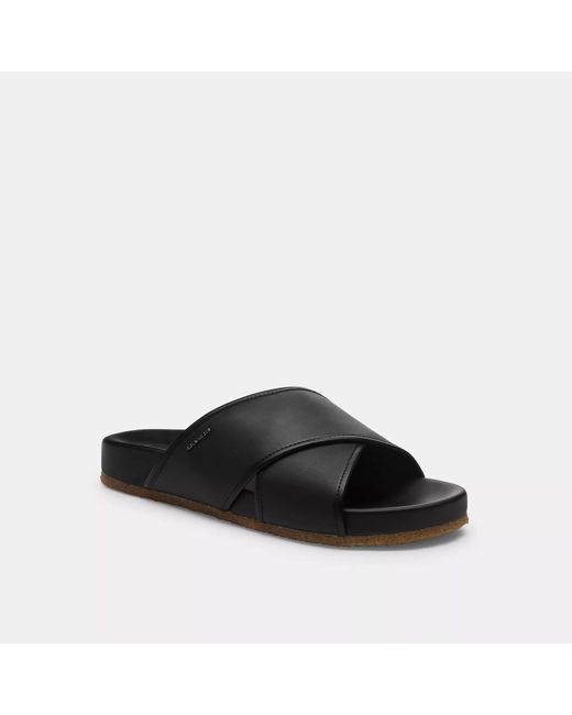 COACH Black Thomas Sandal for men