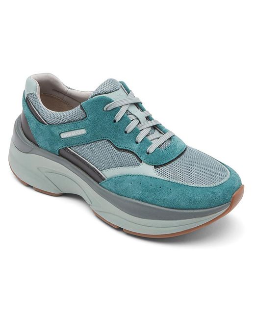 Rockport Blue Prowalker Leather Chunky Casual And Fashion Sneakers