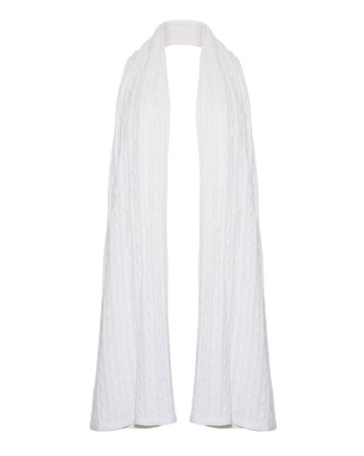 BURGESS SWEATERS White Cable Wrap