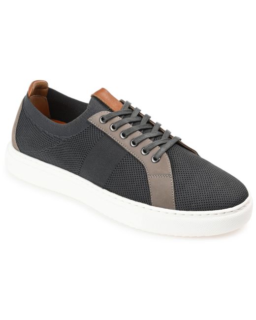 Thomas & Vine Leather Gordon Knit Sneaker in Grey (Gray) for Men | Lyst