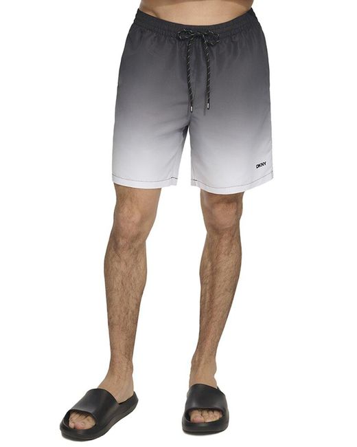 DKNY Core Volley Sunset Ombre Swim Trunk in Blue for Men | Lyst
