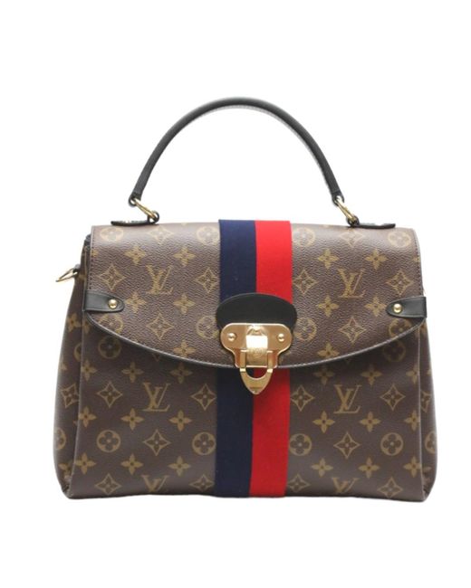 Louis Vuitton Brown Georges Canvas Shoulder Bag (pre-owned)