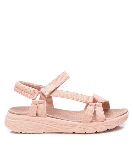 Xti Pink Flat Sandals By _