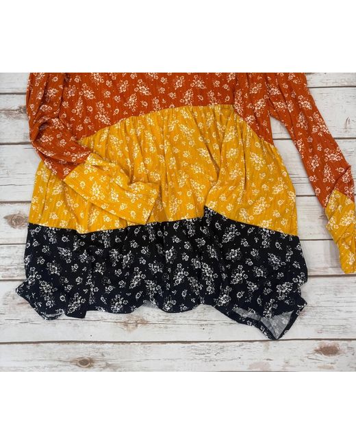 Haptics Orange Sheryl Top
