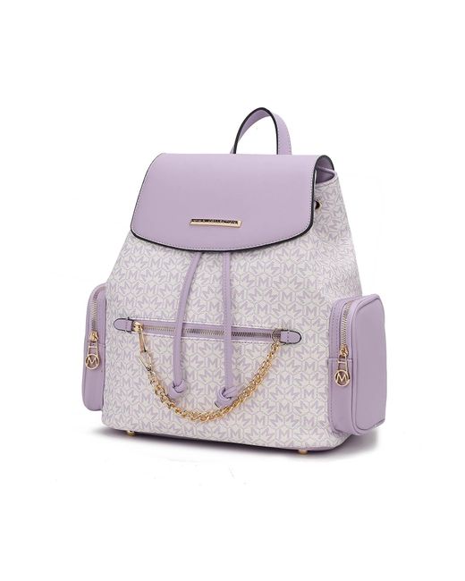 MKF Collection by Mia K Purple Issah Backpack Stylish & Functional Design By Mia K
