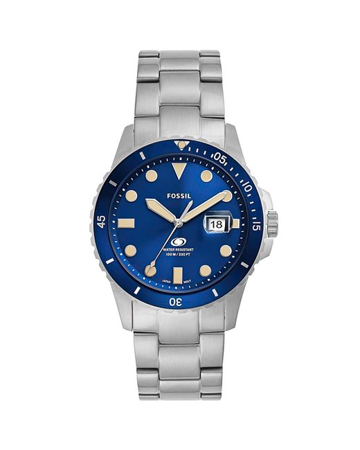 Fossil Metallic Dive Dial Watch for men