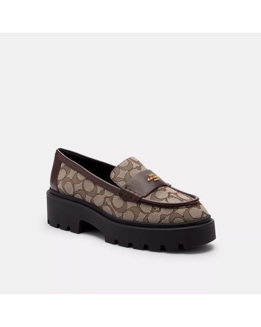 COACH Brown Lucy Loafer