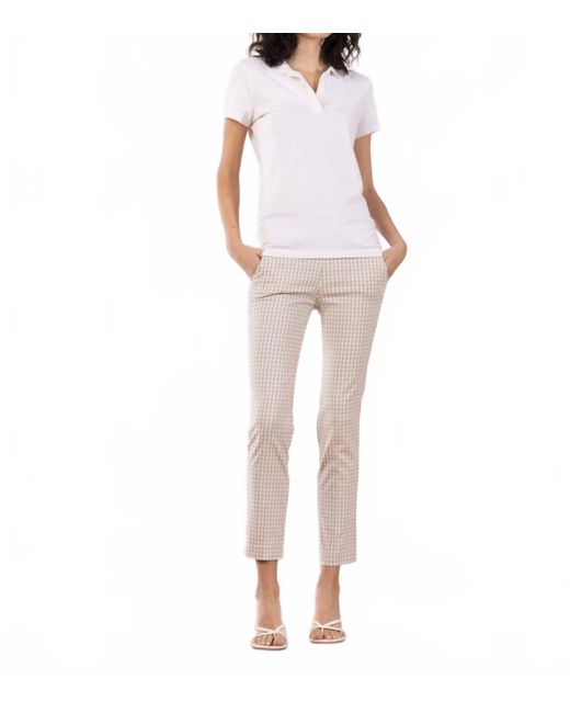 Avenue Montaigne Pink Lulu Check Pant