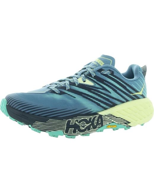 Hoka One One Blue Speedgoat 4 Performance Fitness Running Shoes