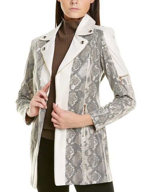 Insight Sight Novelty Printed Jacket in Gray Lyst