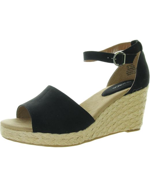 Style & Co. Blue Seleeney Slingback Open-Toe Wedge Sandals