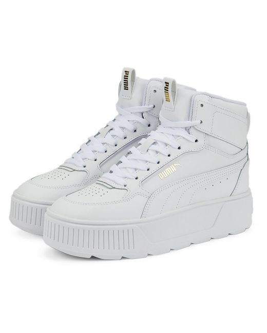 PUMA Natural Karmen Rebelle High Top Sneaker Lace-up Front Closure Casual And Fashion Sneakers