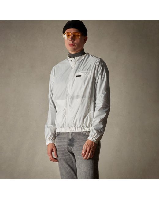 Members Only Gray Windbreaker Packable Jacket for men