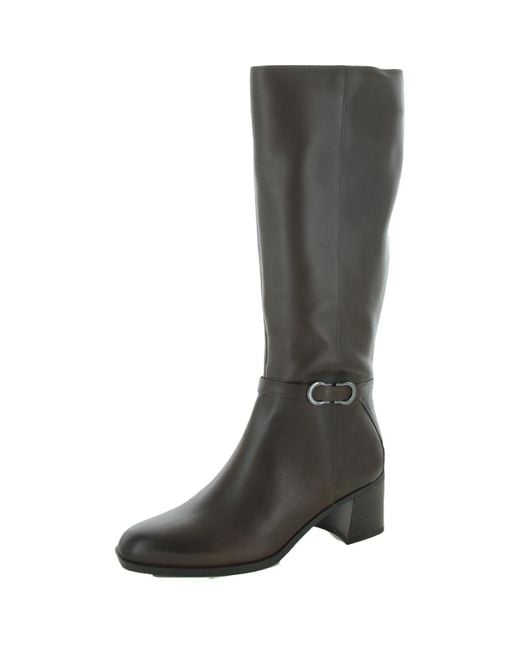 Naturalizer Gray Sterling Zipper Knee-High Boots