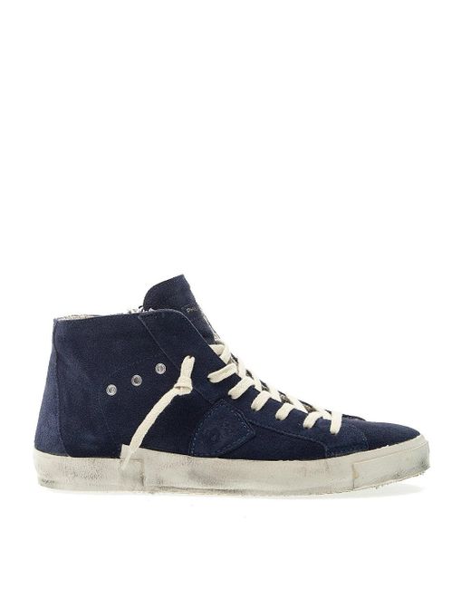Philippe Model Blue Paris High Suede for men