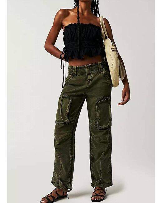 Free People Multicolor Can't Compare Slouch Pants